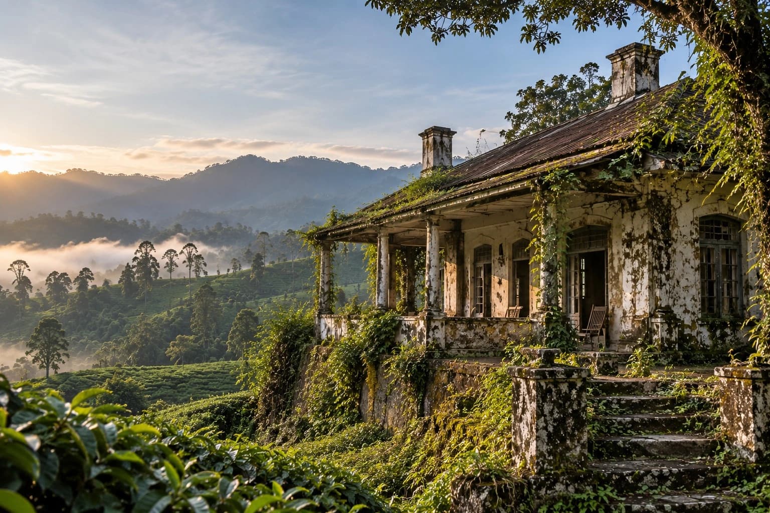 Forgotten Tea Estate Bungalows of Ceylon's Hill Country