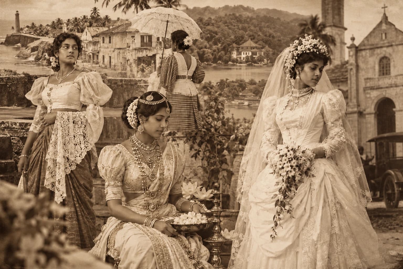 Colonial Bridal Fashion in Ceylon: Veils to Gowns